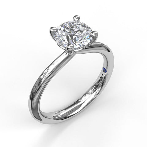 Fana Timeless Round Cut Solitaire Engagement Ring 3933