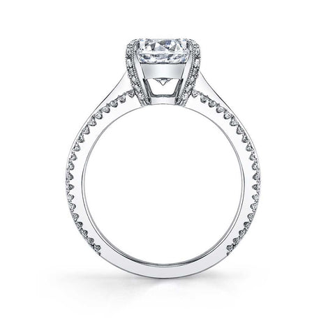 Modern Solitaire Engagement Ring SY455-TT - Chalmers Jewelers