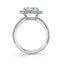 Oval Shaped East To West Halo Engagement Ring SY630-OV - Chalmers Jewelers