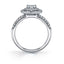 Sylvie Pear Shaped Engagement Ring With Double Halo SY688-PS