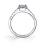 Sylvie Petite Halo Engagement Ring SY697
