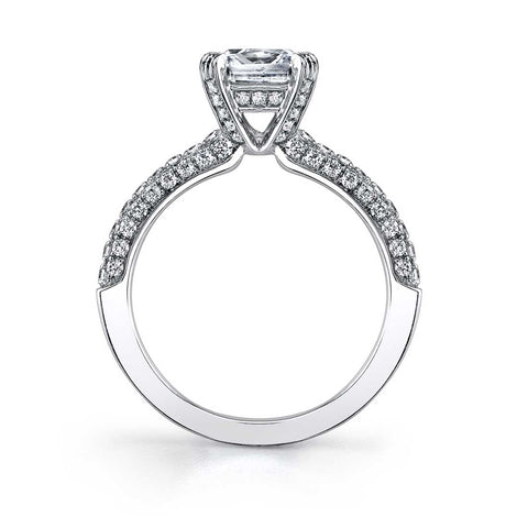 Princess Cut Engagement Ring SY976 - Chalmers Jewelers