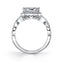East To West Emerald Cut Engagement Ring SY991 - Chalmers Jewelers