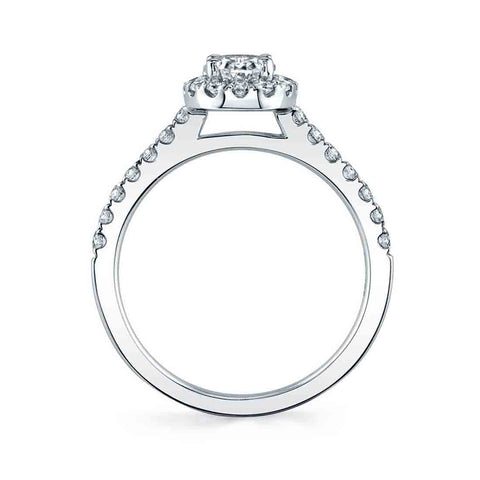 Oval Engagement Ring With Halo SY999-OV - Chalmers Jewelers
