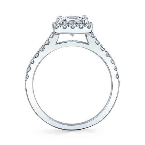 Princess Cut Halo Engagement Ring SY999-PR - Chalmers Jewelers