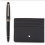 Montblanc Meisterstuck Red Gold Classique Rollerball and Pocket Holder Set MB114121