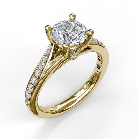 Fana Designer Split Band Engagement Ring 3593