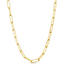 14k Yellow Gold Paperclip Link Chain Necklace 20" 4mm