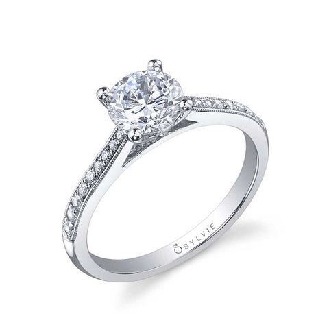 Round Solitaire Engagement Ring SY821 - Chalmers Jewelers