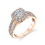 Split Shank Engagement Ring With Cushion Cut Halo S1358 - Chalmers Jewelers