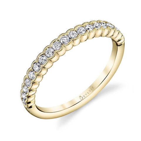 Sylvie Stackable Wedding Band - B0010 - Chalmers Jewelers