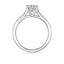 Sylvie Round Accented Split Shank Engagement Ring S2503