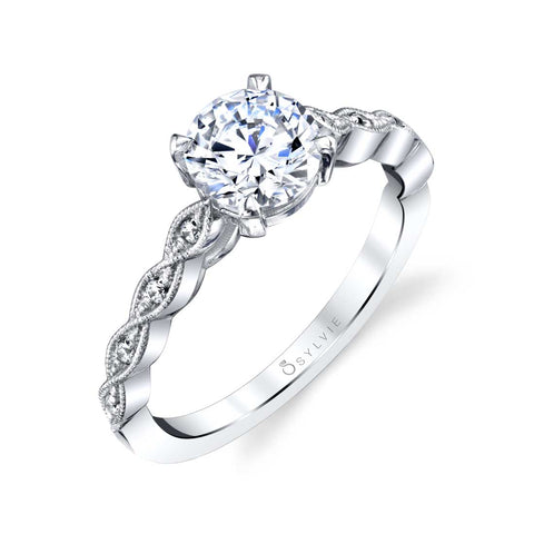 Unique Solitaire Engagement Ring S1840 - Chalmers Jewelers