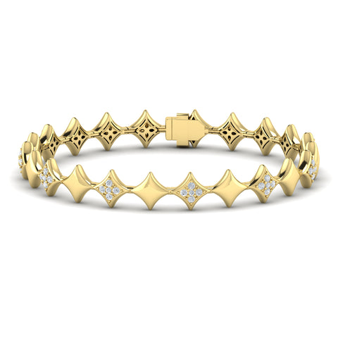 Vlora Estrella 14k Yellow Gold and Diamond Bracelet VB60268