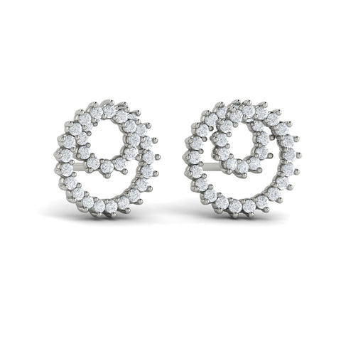 Vlora Marisol 14k White Gold and Diamond Earrings VER60160