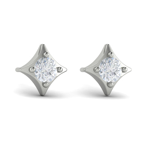 Vlora Estrella 14k White Gold and Diamond Earrings VER60247