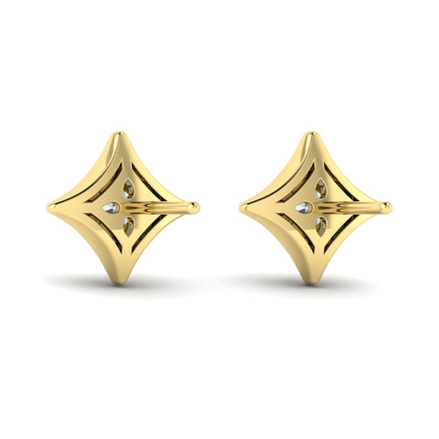 Vlora Estrella 14k Yellow Gold and Diamond Earrings VER60247Y