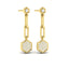 Vlora Serafina 14k Yellow Gold and Diamond Dangle Earrings VER60286