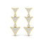 Vlora Miraval 14k Yellow Gold and Diamond Geometric Dangle Earring VER60444