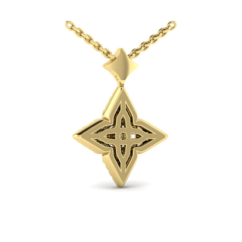 Vlora Lucera 14k Yellow Gold and Diamond Necklace VP60061