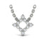 Vlora Besito 14k White Gold and Diamond Necklace VP60095