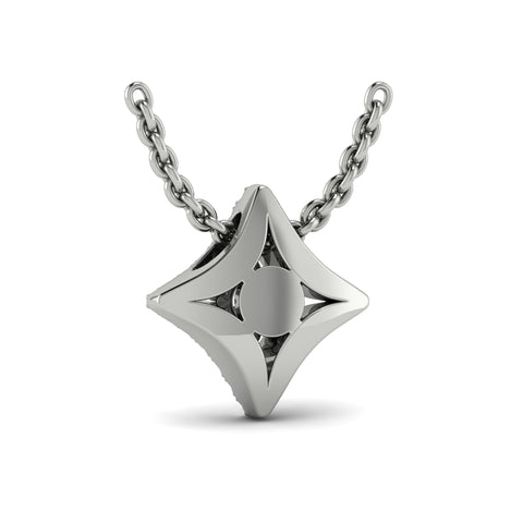 Vlora Estrella 14k White Gold and Diamond Necklace VP60210