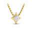 Vlora Estrella 14k Yellow Gold and Diamond Necklace VP60224Y