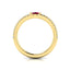 Vlora Sofia 14k Yellow Gold Diamond and Ruby Ring VR60135R