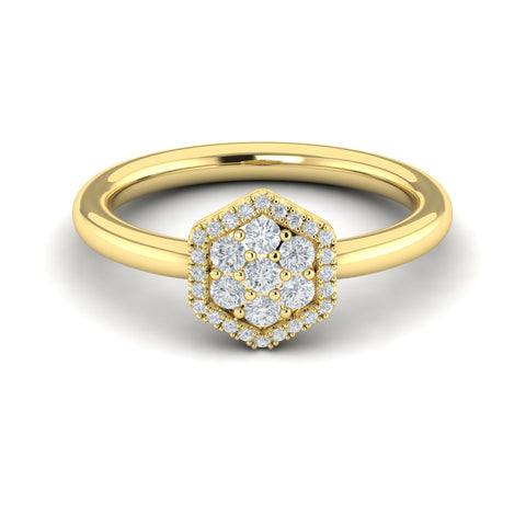 Vlora Serafina 14k Yellow Gold and Diamond Ring VR60302