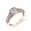 Cushion Cut Vintage Bezel Set Engagement Ring S1132-CU - Chalmers Jewelers