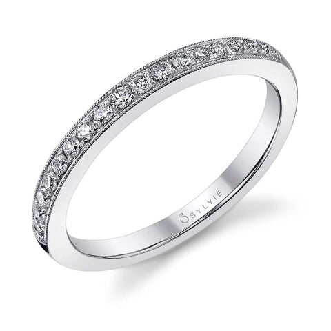 Classic Wedding Band With Milgrain Accents BSY808 - Chalmers Jewelers
