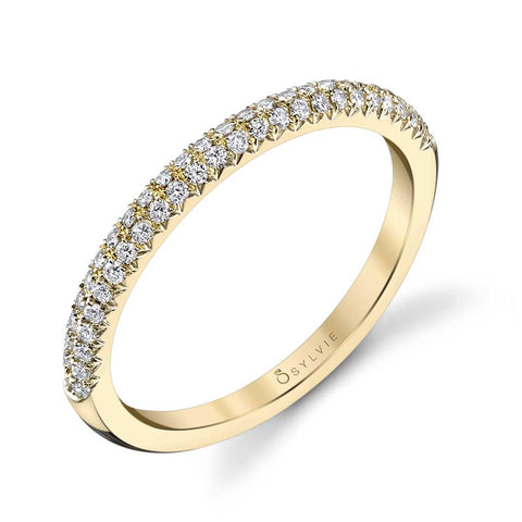 Sylvie Stackable Pave Band - B0014 - Chalmers Jewelers