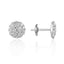 14k Gold Diamond Cluster Pave Stud Earring - Chalmers Jewelers