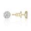 14k Gold Diamond Cluster Pave Stud Earring - Chalmers Jewelers