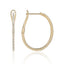 Luvente 14k Gold Inside Out Diamond Hoop Earrings E03028