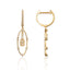 Luvente 14k Gold Diamond Dangle Earrings E03871
