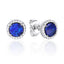 Luvente 14k Black Opal and Diamond Stud Earrings E04206