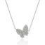 Luvente 14k Diamond Butterfly Necklace N01657