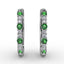 FANA Emerald and Diamond Hoop Earrings ER1742E