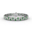 Fana Wave Emerald and Diamond Bracelet 1492