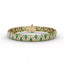 Fana Wave Emerald and Diamond Bracelet 1492