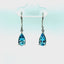 2.73 CTW Matched Pear Shaped Aquamarine Dangle Earrings