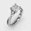 Fana Alternating Diamond Twist Engagement Ring 3477