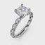 Fana Classic Diamond Engagement Ring with a Delicate Milgrain Edge 3038