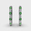 FANA Emerald and Diamond Hoop Earrings ER1742E