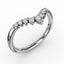 Fana Prong Set Chevron Diamond Band 7323