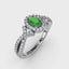 FANA Emerald and Diamond Twist Ring R1662E