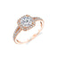 Cushion Halo Engagement Ring S2493 - RB-CH - Chalmers Jewelers