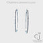 0.94ctw Diamond Hoop Earrings