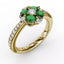 FANA Floral Emerald and Diamond Ring R1536E